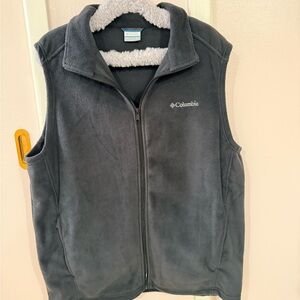 Columbia Men’s XL Tall Fleece Vest in Charcoal